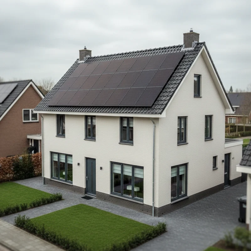Adviseur geeft energieadvies aan bewoners aan tafel